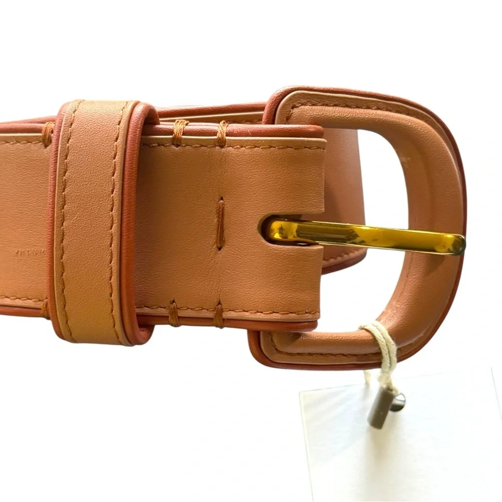 Zimmermann Brown Leather Belt With Buckle | Size Medium/Large